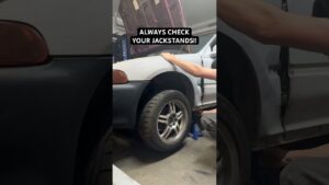 Yeah, good thing I wasn’t crawling under that car! #civic #honda #mechanic