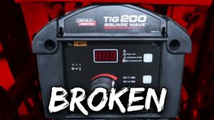 Our Brand New (broken) Lincoln Square Wave TIG Welder...