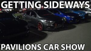 Cars getting sideways at Pavilions!
